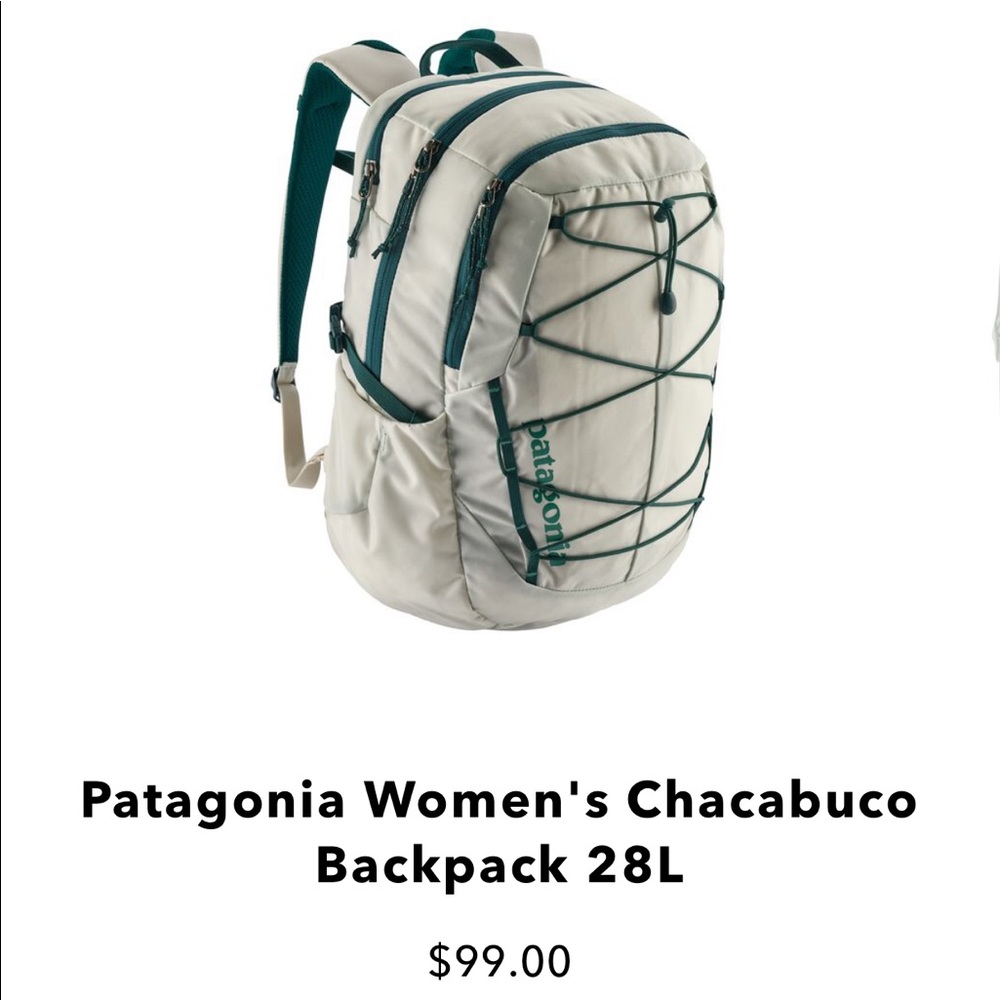 White Patagonia Backpack!!